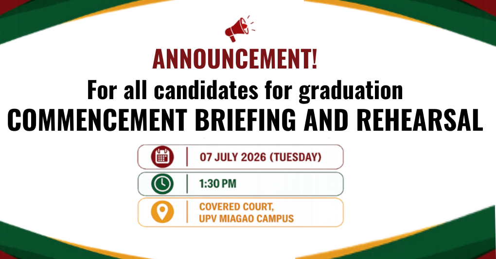 Commencement Briefing and Rehearsal